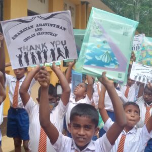 Donation of books and school supplies for K/Pupurassa Tamil Maha Vidiyalayam